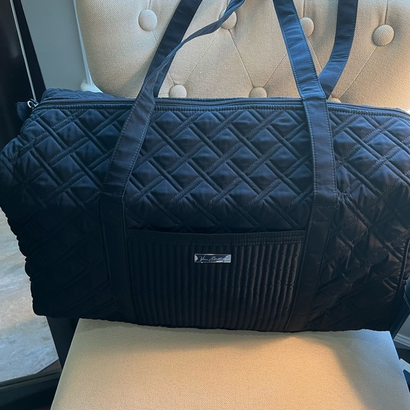 Vera Bradley Bags Vera Bradley Black Quilted Duffle Poshmark